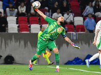 Gianluigi Donnarumma in action during Israel vs Italy: matchday 2 of UEFA Nations League 2024-2025, in Budapest, Hungary, on September 9, 20...