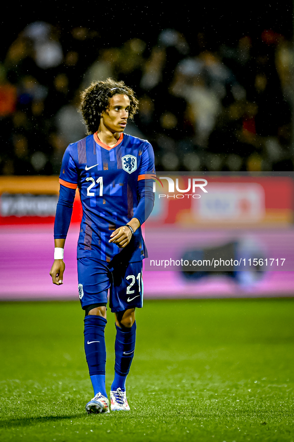 Netherlands player Gjivaj Zechiel plays during the match between the Netherlands and Georgia at the Covebo Stadium - De Koel for the Qualifi...