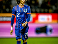 Netherlands player Gjivaj Zechiel plays during the match between the Netherlands and Georgia at the Covebo Stadium - De Koel for the Qualifi...