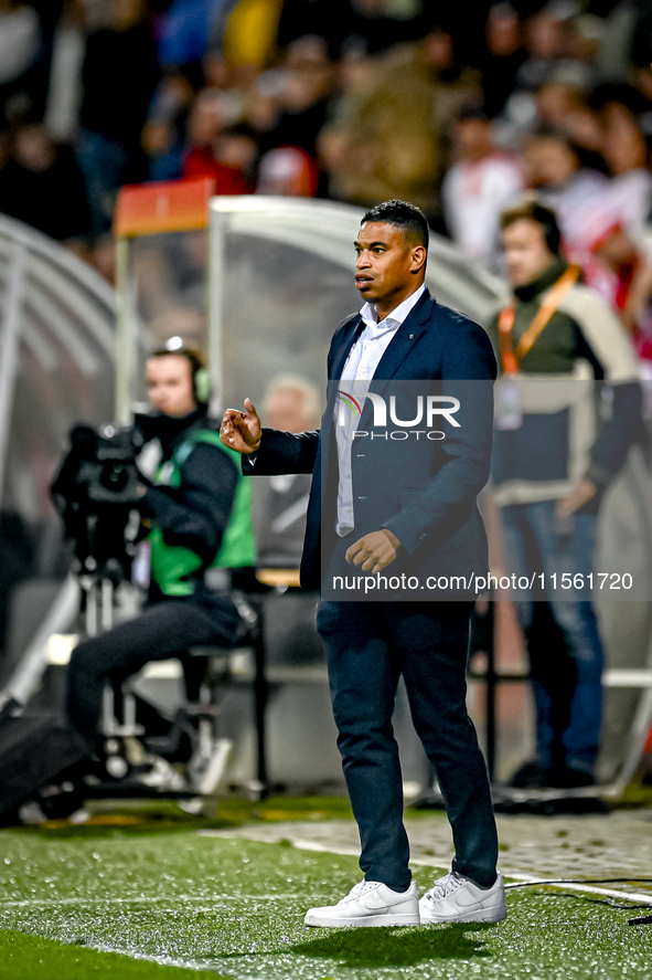 Netherlands trainer coach Michael Reiziger during the match between the Netherlands and Georgia at the Covebo Stadium - De Koel for the Qual...