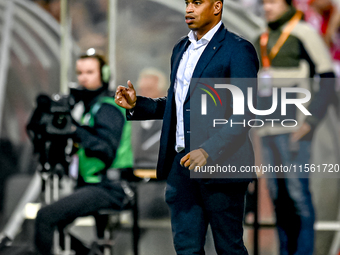 Netherlands trainer coach Michael Reiziger during the match between the Netherlands and Georgia at the Covebo Stadium - De Koel for the Qual...