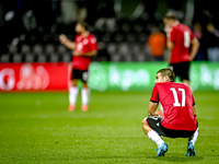 Georgia player Levan Osikmashvili plays during the match between the Netherlands and Georgia at the Covebo Stadium - De Koel for the Qualifi...