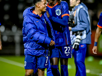 Netherlands player Million Manhoef and Netherlands player Ibrahim Cissoko during the match between the Netherlands and Georgia at the Covebo...