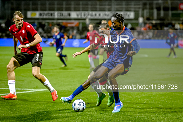 Netherlands player Emmanuel Emegha during the match between the Netherlands and Georgia at the Covebo Stadium - De Koel for the Qualificatio...