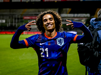 Netherlands player Gjivaj Zechiel plays during the match between the Netherlands and Georgia at the Covebo Stadium - De Koel for the Qualifi...