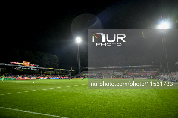 Stadium overview during the match between the Netherlands and Georgia at the Covebo Stadium - De Koel for the Qualification EK 2025 group C...