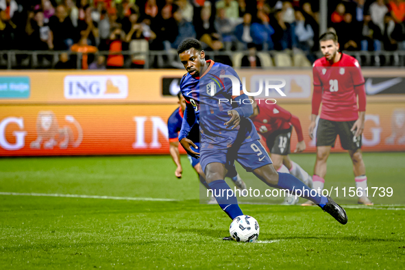 Netherlands player Noah Ohio during the match between the Netherlands and Georgia at the Covebo Stadium - De Koel for the Qualification EK 2...