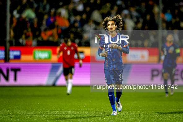 Netherlands player Gjivaj Zechiel plays during the match between the Netherlands and Georgia at the Covebo Stadium - De Koel for the Qualifi...