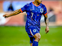 Netherlands player Million Manhoef plays during the match between the Netherlands and Georgia at the Covebo Stadium - De Koel for the Qualif...