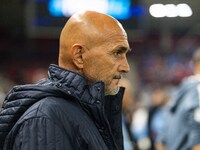 Luciano Spalletti is present prior to the UEFA Nations League 2024/25 League A Group A2 match between Israel and Italy at Bozsik Arena Stadi...