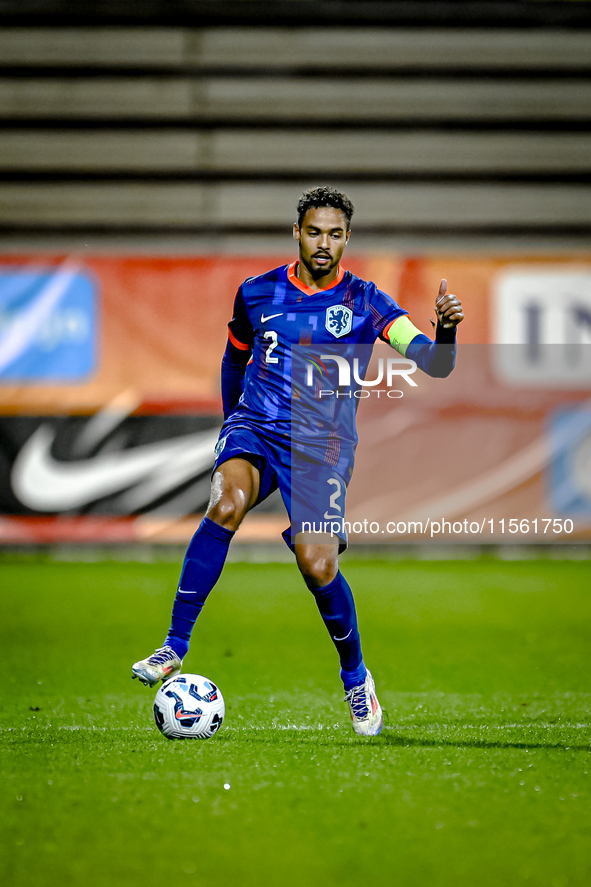 Netherlands player Devyne Rensch during the match between Netherlands and Georgia at the Covebo Stadium - De Koel for the Qualification EK 2...