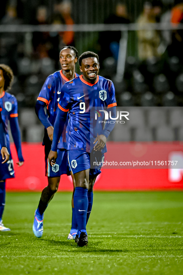 Netherlands player Noah Ohio during the match between the Netherlands and Georgia at the Covebo Stadium - De Koel for the Qualification EK 2...