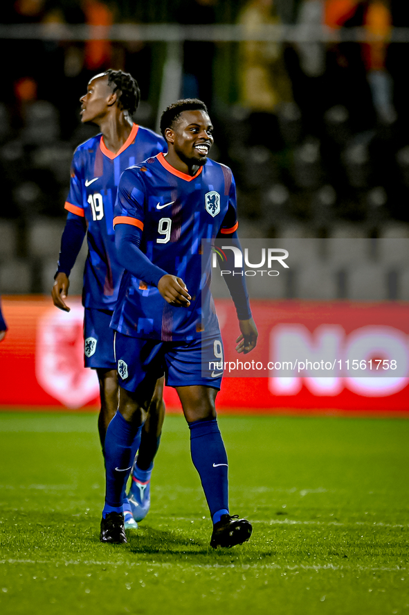 Netherlands player Noah Ohio during the match between the Netherlands and Georgia at the Covebo Stadium - De Koel for the Qualification EK 2...