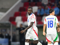 Moise Kean of Italy is in action during the UEFA Nations League 2024/25 League A Group A2 match between Israel and Italy at Bozsik Arena Sta...