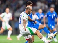 Federico Di Marco of Italy is in action during the UEFA Nations League 2024/25 League A Group A2 match between Israel and Italy at Bozsik Ar...