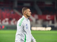 Alessandro Buongiorno of Italy enters the pitch before the UEFA Nations League 2024/25 League A Group A2 match between Israel and Italy at B...