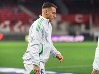 Davide Frattesi of Italy enters the pitch before the UEFA Nations League 2024/25 League A Group A2 match between Israel and Italy at Bozsik...