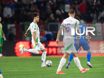 Samuele Ricci of Italy is in action during the UEFA Nations League 2024/25 League A Group A2 match between Israel and Italy at Bozsik Arena...