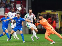 Federico Gatti and Moise Kean of Italy are in action during the UEFA Nations League 2024/25 League A Group A2 match between Israel and Italy...