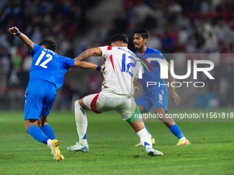 Raoul Bellanova of Italy is in action during the UEFA Nations League 2024/25 League A Group A2 match between Israel and Italy at Bozsik Aren...