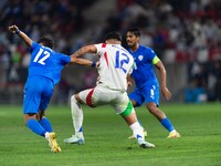 Raoul Bellanova of Italy is in action during the UEFA Nations League 2024/25 League A Group A2 match between Israel and Italy at Bozsik Aren...