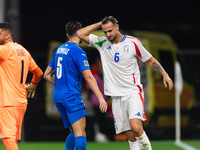 Federico Gatti of Italy is in action during the UEFA Nations League 2024/25 League A Group A2 match between Israel and Italy at Bozsik Arena...