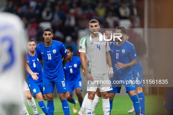 Alessandro Buongiorno of Italy is in action during the UEFA Nations League 2024/25 League A Group A2 match between Israel and Italy at Bozsi...