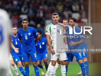 Alessandro Buongiorno of Italy is in action during the UEFA Nations League 2024/25 League A Group A2 match between Israel and Italy at Bozsi...