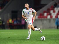 Federico Gatti of Italy is in action during the UEFA Nations League 2024/25 League A Group A2 match between Israel and Italy at Bozsik Arena...