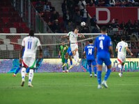 Alessandro Buongiorno of Italy is in action during the UEFA Nations League 2024/25 League A Group A2 match between Israel and Italy at Bozsi...