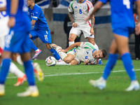 Alessandro Buongiorno of Italy is in action during the UEFA Nations League 2024/25 League A Group A2 match between Israel and Italy at Bozsi...