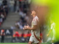 Raoul Bellanova of Italy is in action during the UEFA Nations League 2024/25 League A Group A2 match between Israel and Italy at Bozsik Aren...