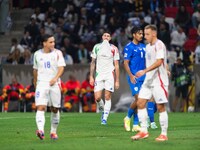 Alessandro Bastoni of Italy is in action during the UEFA Nations League 2024/25 League A Group A2 match between Israel and Italy at Bozsik A...