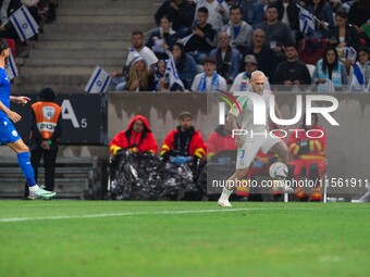 Federico Di Marco of Italy is in action during the UEFA Nations League 2024/25 League A Group A2 match between Israel and Italy at Bozsik Ar...