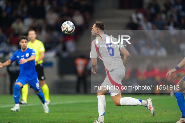 Federico Gatti of Italy is in action during the UEFA Nations League 2024/25 League A Group A2 match between Israel and Italy at Bozsik Arena...