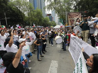 Judiciary workers shout slogans against the Judicial Reform proposed by current President Andres Manuel Lopez Obrador while demonstrating ou...