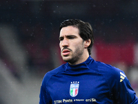 Sandro Tonli during Israel vs Italy: matchday 2 of UEFA Nations League 2024-2025, in Budapest, Hungary, on September 9, 2024, at Bozsik Aren...