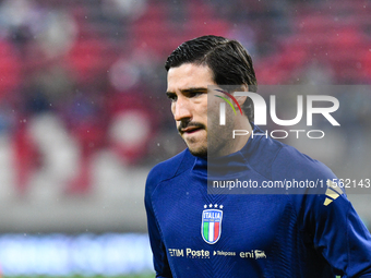 Sandro Tonli during Israel vs Italy: matchday 2 of UEFA Nations League 2024-2025, in Budapest, Hungary, on September 9, 2024, at Bozsik Aren...