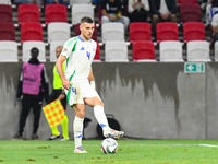 Alessandro Buongiorno is in action during Israel vs Italy: matchday 2 of UEFA Nations League 2024-2025, at Bozsik Arena in Budapest, Hungary...