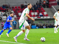 Federico Gatti in action during Israel vs Italy: matchday 2 of UEFA Nations League 2024-2025, in Budapest, Hungary, on September 9, 2024 (