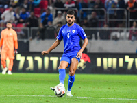 Raz Shlomo in action during Israel vs Italy: matchday 2 of UEFA Nations League 2024-2025, in Budapest, Hungary, on September 9, 2024, at Boz...