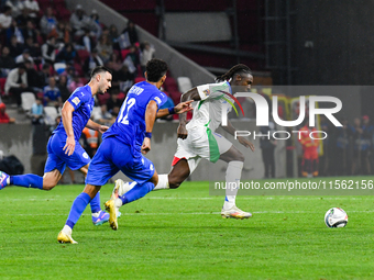 Moise Kean in action during Israel vs Italy: matchday 2 of UEFA Nations League in Budapest, Hungary, on September 9, 2024 (