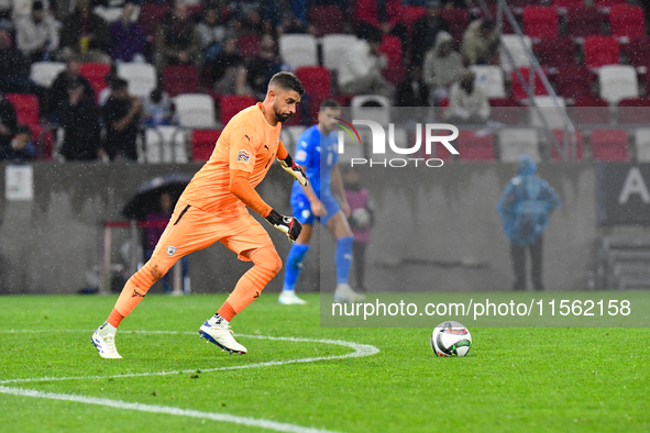 Yoav Gerafi is in action during Israel vs Italy: matchday 2 of UEFA Nations League 2024-2025, in Budapest, Hungary, on September 9, 2024, at...