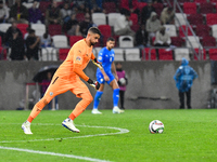 Yoav Gerafi is in action during Israel vs Italy: matchday 2 of UEFA Nations League 2024-2025, in Budapest, Hungary, on September 9, 2024, at...