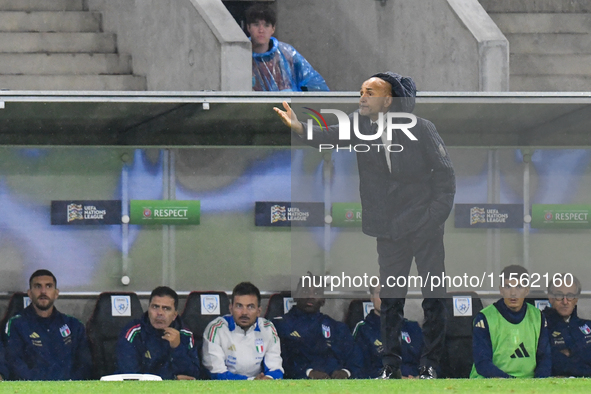 Luciano Spalletti during Israel vs Italy: matchday 2 of UEFA Nations League 2024-2025, in Budapest, Hungary, on September 9, 2024, at Bozsik...