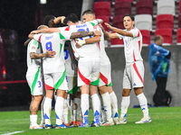 Players of Italy celebrate during Israel vs Italy: matchday 2 of UEFA Nations League 2024-2025, in Budapest, Hungary, on September 9, 2024,...