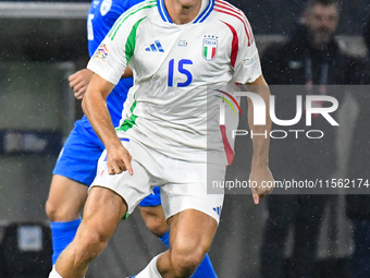 Andrea Cambiaso is in action during Israel vs Italy: matchday 2 of UEFA Nations League 2024-2025, at Bozsik Arena, in Budapest, Hungary, on...