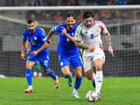 Sandro Tonali is in action during Israel vs Italy: matchday 2 of UEFA Nations League 2024-2025, at Bozsik Arena in Budapest, Hungary, on Sep...