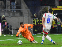 Sandro Tonali is in action during Israel vs Italy: matchday 2 of UEFA Nations League 2024-2025, at Bozsik Arena in Budapest, Hungary, on Sep...