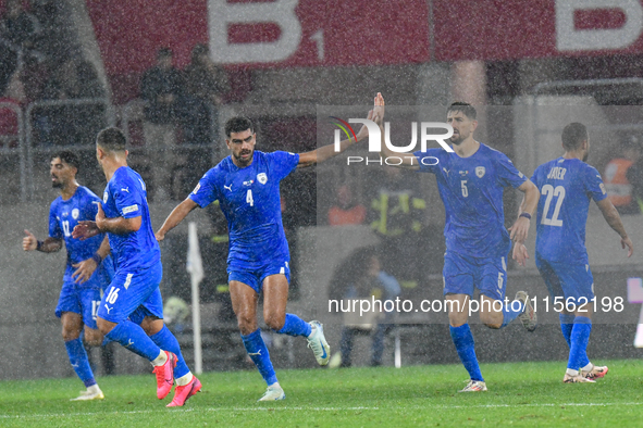 Players of Israel during Israel vs Italy: matchday 2 of UEFA Nations League 2024-2025, in Budapest, Hungary, on September 9, 2024, at Bozsik...